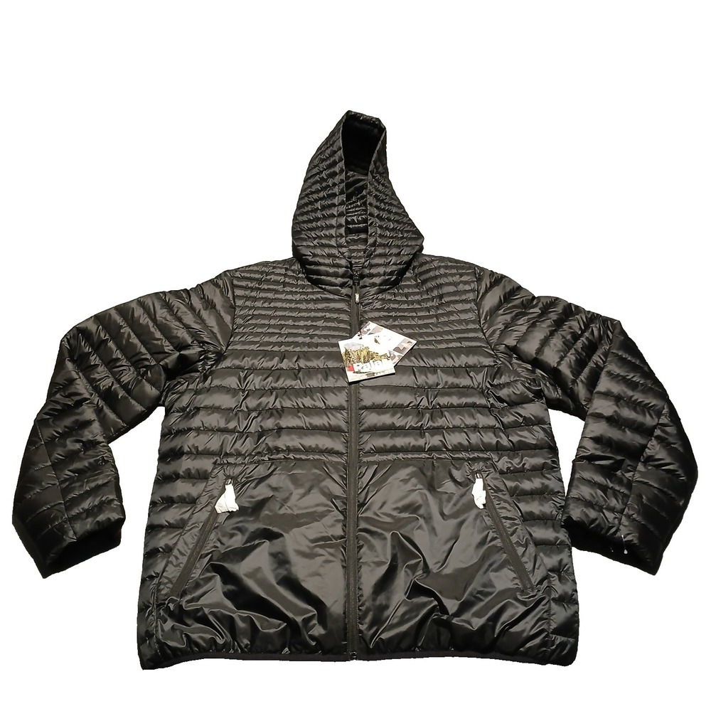 PAJAR Eriksson Mens Quilted Lightweight Puffer Black Hooded Jacket Coat Size XL‎